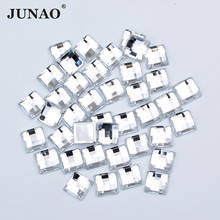 Декоративные квадратные акриловые стразы JUNAO, 8, 10, 12, 14, 16 мм 2024 - купить недорого