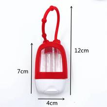 1 pc 30ml portátil mini garrafa vazia viajando recarregável garrafa silicone capa protetora mão desinfetante sub garrafa recipiente 2024 - compre barato