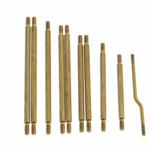 10pcs Brass Steering Link Rod Linkage Set for 1/10 Axial SCX10 III AX103007 RC Crawler Car Accessories 2024 - buy cheap