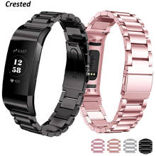 Link pulseira para fitbit carga 4/3 cinta banda cinto de substituição aço inoxidável smartwatch para fitbit carga 3 acessórios relógio 2024 - compre barato