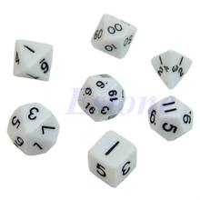 7x Blue Sided Die D4 D6 D8 D10 D12 D20 For  D&D RPG Poly Dice Game 2024 - buy cheap