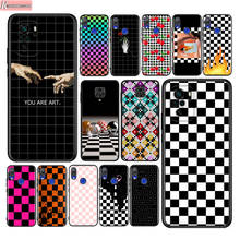 Checked Checkerboard Art Silicone Cover For Xiaomi Redmi Note 10 10S 9 9S Pro Max 9T 8T 8 7 6 5 Pro 5A Phone Case 2024 - buy cheap