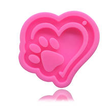 Bear Paw Heart Silicone Sugarcraft Cupcake Baking Mold Keychains Mold Fondant Cake Decorating Tools 2024 - buy cheap