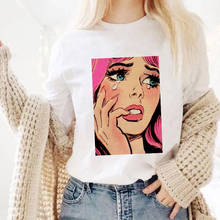 Women T-shirt 2021 Fashion Retro Tops Casual T shirt O-neck Girl sad Printed Summer short sleeve female Tshirt Harajuku tees 2024 - buy cheap