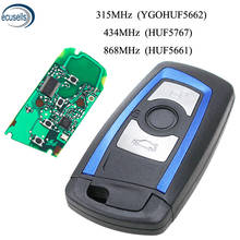 3 Button Remote Key 315MHz YGOHUF5662,434MHz HUF5767,868MHz HUF5661 For 2009-2016 BMW 5 7 F Series FEM / BDC CAS4 CAS4+ Blue 2024 - buy cheap