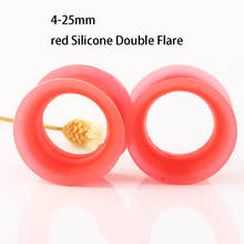 Silicone Double Flare Ear Flesh Tunnels And Plugs For Punk Earrings Stretcher Body Ear Piercing Flexible Thin 00G Gauges Women 2024 - buy cheap