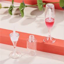 Botella vacía de brillo de labios, Mini tubo de plástico de brillo de labios en forma de vino DIY, contenedor de embalaje de cosméticos de belleza, 7ml, 20/50/100 Uds. 2024 - compra barato