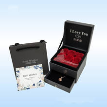 Caja de joyería de 5 colores para el Día de San Valentín, caja de regalo de jabón en forma de rosa, regalo para collar, anillo, pendientes, lápiz labial, caja de regalo de joyería 2024 - compra barato