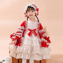 Miayii-ropa de bebé Lolita Vintage española, vestido de baile con lazo de encaje, costura, fiesta de cumpleaños, vestido de princesa de Pascua para niñas Y3765 2024 - compra barato