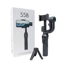 Estabilizador portátil para celular sb5, estabilizador de 3 eixos para gravação de vídeo, gimbal, para câmera de ação, telefone celular, câmera gopro, vlog live 2024 - compre barato