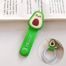 Cute Avocado Pineapple Fruit Flower Cable Winder Cable Organizer For iPhone Samsung Xiaomi Earphone USB Charging Cable Protector 2024 - buy cheap