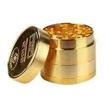 Alloy Herbal Herb Gold Smoke Cutter Tobacco Herb Spice Grinder Herbal Alloy Smoke Metal Crusher Smoking Pipe Accessories 2024 - buy cheap