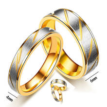 Duoying titânio aço gravar nome amantes casal anéis nome personalizado anéis onda padrão casamento promessa anel de noivado jóias 2024 - compre barato