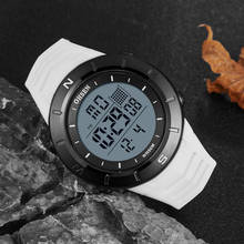 Reloj deportivo Digital para hombre, cronómetro masculino, de pulsera, electrónico, LED, de moda, color blanco, para buceo, 50M 2024 - compra barato