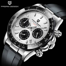 2020 pagani design de topo marca nova silicone men quartzo relógios moda luxo masculino negócios relógios esporte cronógrafo vk63 2024 - compre barato