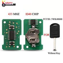 Kutery Remote Car Key Circuit Board For Opel Vauxhall Astra Vectra Zafira 2Buttons 433.9MHz ID40 Chip 5WK48668 2024 - buy cheap