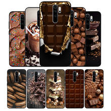 Capa de celular de chocolate com comida para xiaomi redmi note 9 8 7 6 5 4 pro s redmi 4a 4x 5 plus 5a 7a 2024 - compre barato