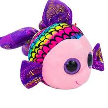 New 6" 15cm Ty Big Eyes Stuffed Peas Plush Animal Soft Flieby Color Fish Collection Doll Boy Girl Birthday Christmas Gift 2024 - buy cheap