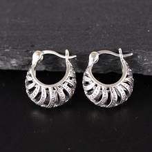 MetJakt 925 Sterling Silver Earrings Vintage Openwork Female Earrings 2024 - buy cheap