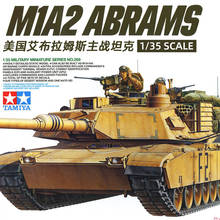 Tamiya-tanque de batalla principal M1A2 Abrams de EE. UU., juguete militar ensamblado, modelo Hobby 1/35, 35269 2024 - compra barato