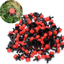 100pcs Adjustable Irrigation Misting Micro Flow Dripper Drip Head Water Dropper Nozzles Sprinkler 1/4 inch Garden Watering Tool 2024 - buy cheap