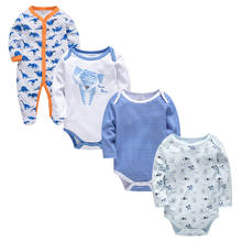 Conjunto de ropa infantil para niña de 4 Uds., ropa de bebé transpirable, ropa de bebé, conjunto de bebé de manga larga de algodón 2024 - compra barato