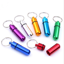 Portable Pill Bottle Waterproof Aluminum Alloy Pill Box Case Cache Drug Holder Container Keychain Medicine Box Bottle Easy Carry 2024 - buy cheap