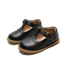 Cosora sapatos de couro para meninas 1-6 anos, crianças, meninos, moda baixos, crianças, tira t, gancho & laço, sapatos casuais tamanho 21-30 2024 - compre barato