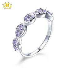 Hutang anel com pedra preciosa de prata esterlina 925, joias finas de luxo para mulheres, presente novo 2024 - compre barato