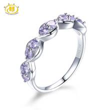 Hutang Natural Tanzanite Rings 925 Sterling Silver Gemstone Infinity Ring Fine Fashion Jewelry for Women Presents Best Gift New 2024 - buy cheap