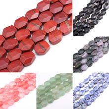 Irregularity Natural Stone Red Blue Black Loose Beads 17PCS/Strand For Jewelry Making Handmade DIY Bracelet Necklace Wholesale 2024 - buy cheap