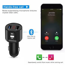 Car Bluetooth 5.0 FM Transmitter Wireless Handsfree Audio Receiver Auto MP3 Player 3.1A Dual USB Fast Charger Car Accessories 2024 - buy cheap