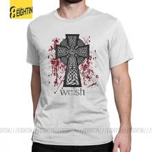 Welsh Celtic Cross Viking Valhalla Odin Simple Style T Shirt for Men Short Sleeved Tops Tees Purified Cotton Crewneck T-Shirt 2024 - buy cheap