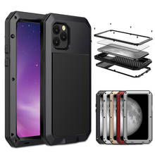 Heavy Duty Protection Doom armor Metal Aluminum phone Case for iPhone 11 pro iPhone X XS Max 6 6s 7 8 plus Shockproof Cover 2024 - buy cheap