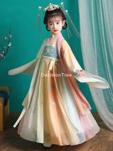 2022 ancient chinese costume chinese traditional folk dance children opera kids dynasty ming tang han hanfu dress girls dress 2024 - buy cheap