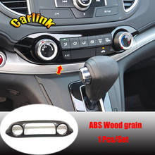 ABS grano de madera para Honda CRV CR-V, accesorios 2012-2016, consola central de coche, botón de interruptor, salida de aire acondicionado, embellecedor de cubierta de ventilación 2024 - compra barato