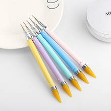 Алмазная вышивка, двойная головка, сверлильная ручка, точечная живопись, ручка для дизайна ногтей, стразы, вощеный карандаш, кристальная ручка, инструмент 2024 - купить недорого