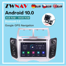 Reproductor multimedia con Android 10,0 para coche Toyota, radio con navegación GPS, DVD, pantalla, grabadora de cinta, para YARIS 2005-2011 2024 - compra barato