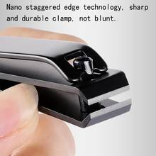 1pcs Black Steel Nail Professional Toe Clippers & Flat Trimmer High Knife Nail Manicure Quality Slope L3A1 2024 - buy cheap