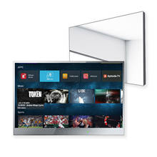 Soulaca Новый 22-дюймовый зеркальный водонепроницаемый телевизор подходит для ванной комнаты США встроенный кронштейн Android 7,1 Full 1080 HD Dolby WIFi 2024 - купить недорого