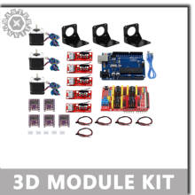 Профессиональный 3D принтер CNC Kit UNO R3 доска + RAMPS 1,4 механический переключатель Endstop + Nema 17 42 Шаговый двигатель + драйвер двигателя DRV8825 .. 2024 - купить недорого