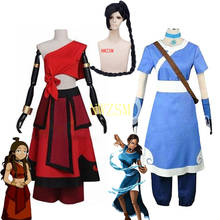 Disfraz y Peluca de Anime Avatar, The Last airdoblador, Katara, Aang Zuko, Hanfu, uniforme, para Halloween, C90C39 2024 - compra barato