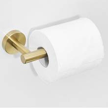 Золотой держатель для туалетной бумаги аксессуары для ванной комнаты 304 нержавеющая сталь 2024 - купить недорого