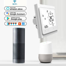 Termostato inteligente WiFi, controlador de temperatura para agua/calefacción eléctrica de suelo, agua/caldera de Gas, funciona con Alexa y Google Home 2024 - compra barato