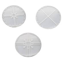 3 Pcs/set DIY Irregular Coaster Crystal Epoxy Mould High Mirror UV Resin Molds 2024 - buy cheap