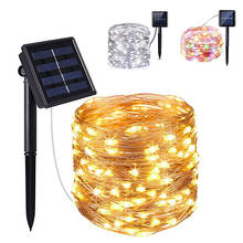 200 LED Solar Lamp String Lights Waterproof Outdoor Garland Solar Power Lamp Fairy Holiday Christmas Party Decoration Light 2024 - buy cheap