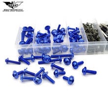 Kit de parafusos para carenagem de motocicleta, universal, conjunto de parafusos, para yamaha r1, r6, fz1, suzuki, gsxr 1000, drz 400, honda bros 2024 - compre barato