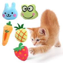 Brinquedo interativo de pelúcia para gatos, catnip de pelúcia para gatos, brinquedo de design de frutas, catnip de pelúcia para gatos, suprimentos para brinquedos 2024 - compre barato