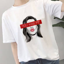 Camiseta con estampado Harajuku para mujer, remera de estética Hipster, camisetas finas, ropa 2019 2024 - compra barato