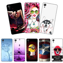 Soft Silicone Printed Cell Phone Case Cover For Sony Z2 L50w D6503 D6502 Colorful Back Covers cute Cartoon Flower pattened Case 2024 - buy cheap